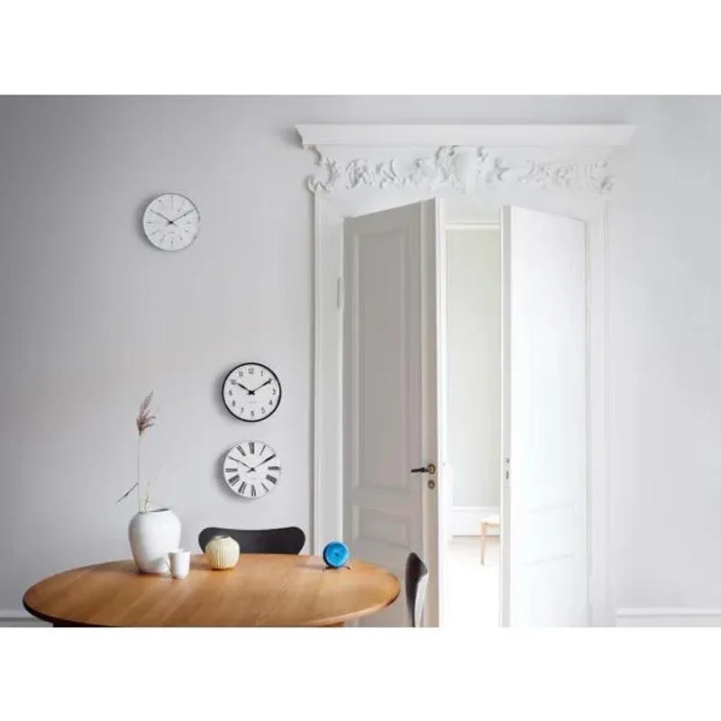 Bankers wall clock des. Arne Jacobsen - 29cm diameter - Image 5