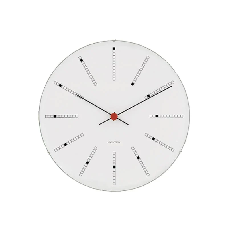 Bankers wall clock des. Arne Jacobsen - 29cm diameter - Image 6