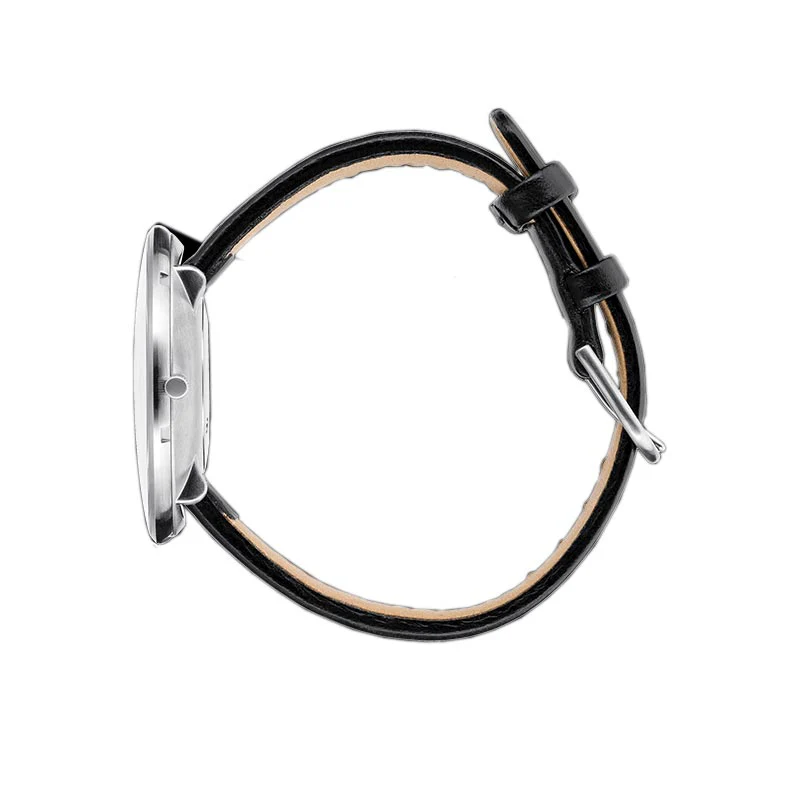 Bankers watch des. Arne Jacobsen - 40mm - grey dial / black strap - Image 3