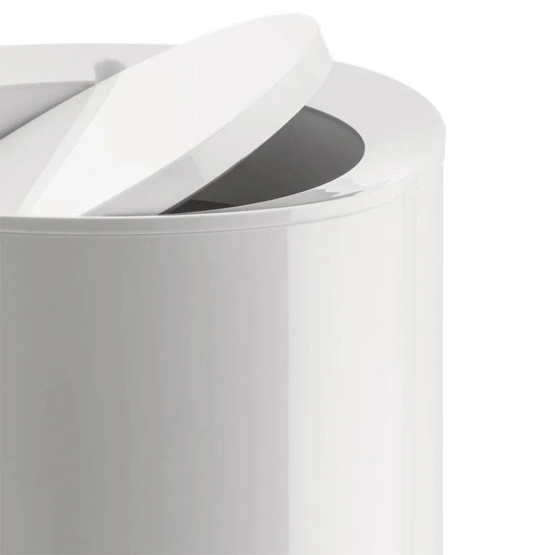 Birillo Bathroom Waste Bin - White - des. Piero Lissoni for Alessi - Image 3