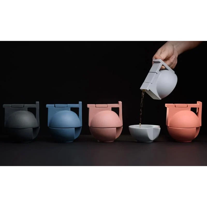 Bau Solo Tea Set - Blue - des. Edyta Cieloch, Polskie Fabryki Porcelany – Ćmielów Design Studio - Image 7