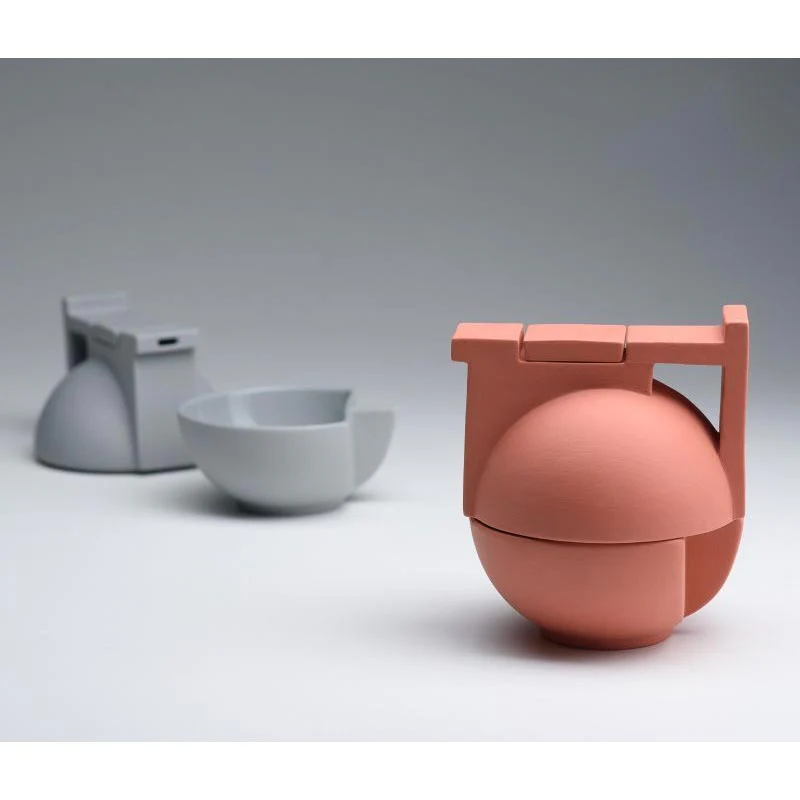 Bau Solo Tea Set - Brick - des. Edyta Cieloch, Polskie Fabryki Porcelany – Ćmielów Design Studio - Image 3