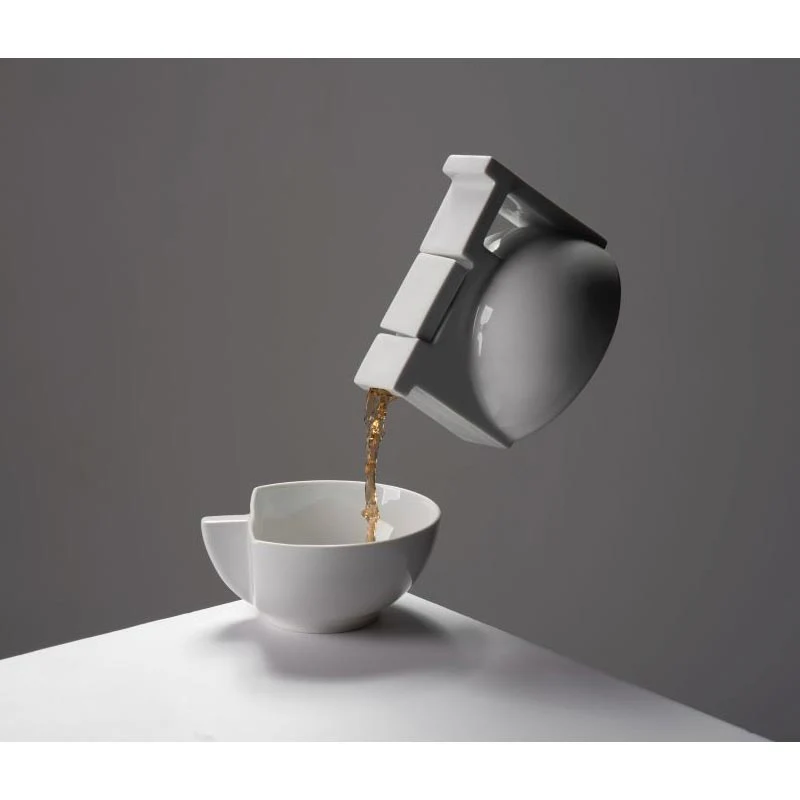 Bau Solo Tea Set - White - des. Edyta Cieloch, Polskie Fabryki Porcelany – Ćmielów Design Studio - Image 2