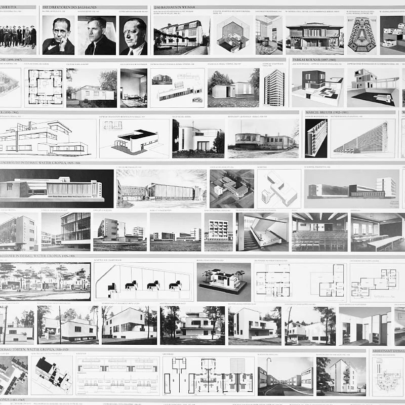 Bauhaus Architecture 1919-1933 poster (Bauhausarchitektur) - Image 2