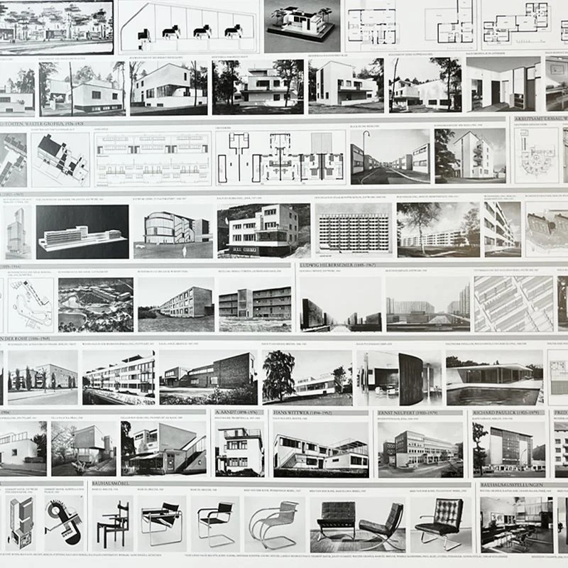 Bauhaus Architecture 1919-1933 poster (Bauhausarchitektur) - Image 3