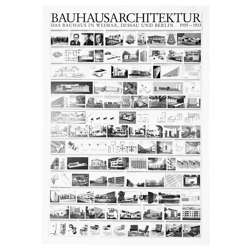 Bauhaus Architecture 1919-1933 poster (Bauhausarchitektur) - Image 4