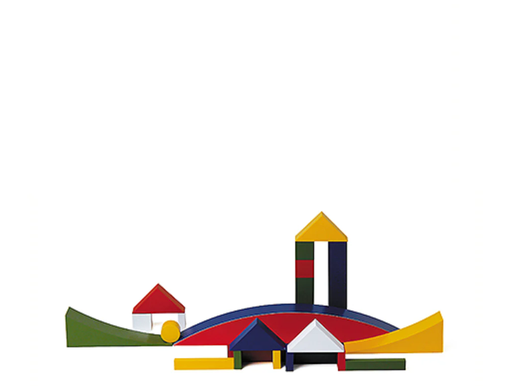 Bauhaus Building Game des. Alma Siedhoff-Buscher, 1923 - contemporary reissue made by Naef Spiele - Image 3