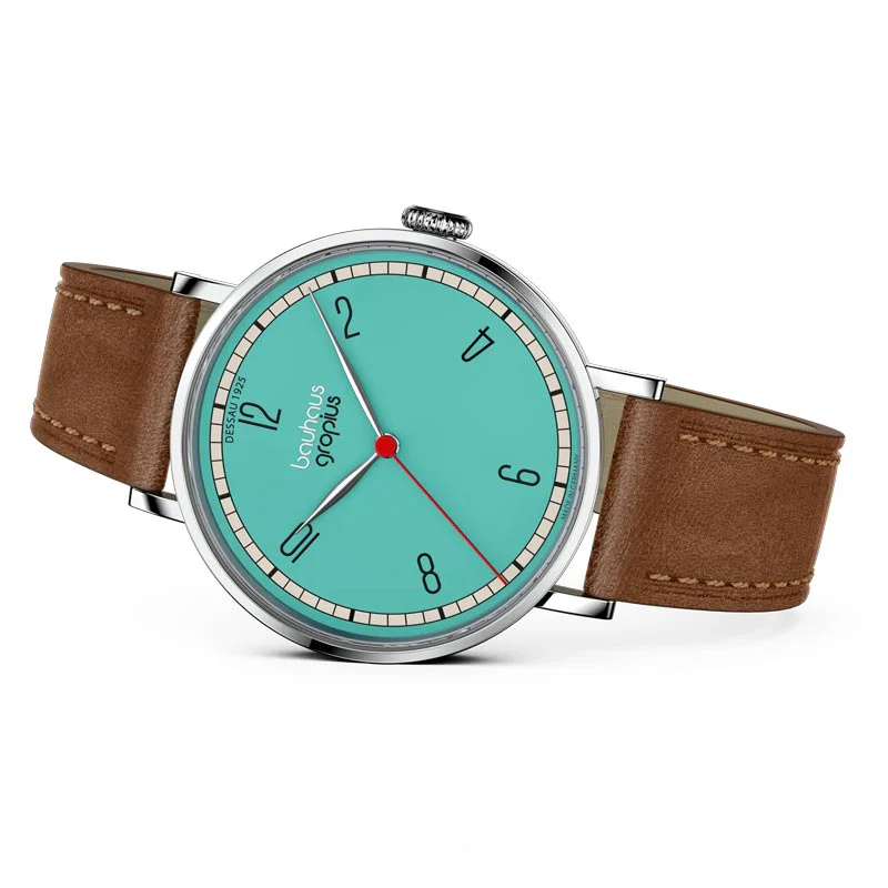 New Bauhaus - Dessau 1925, Turquoise, by Walter Gropius Watches - Image 2