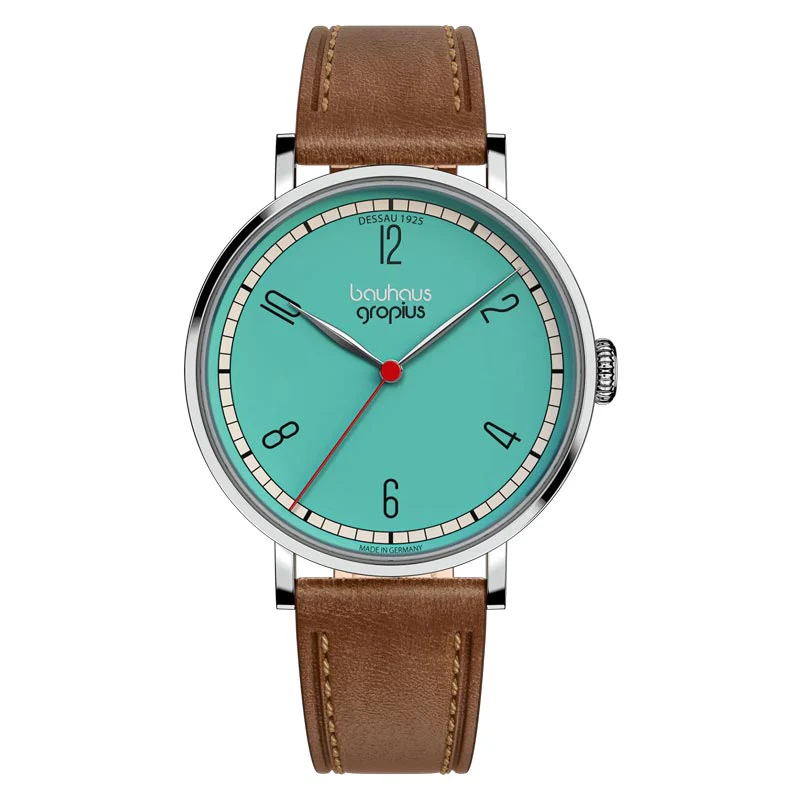 New Bauhaus - Dessau 1925, Turquoise, by Walter Gropius Watches - Image 4