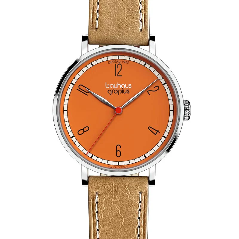 New Bauhaus - Dessau 1925, Orange, by Walter Gropius Watches - Image 3