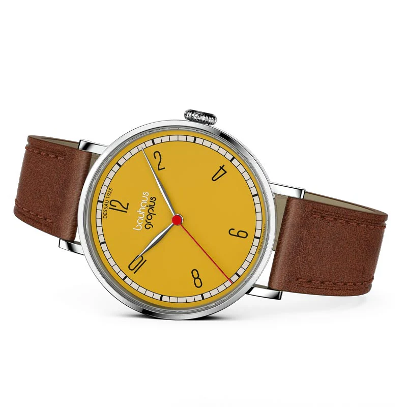New Bauhaus - Dessau 1925, Yellow, by Walter Gropius Watches - Image 2