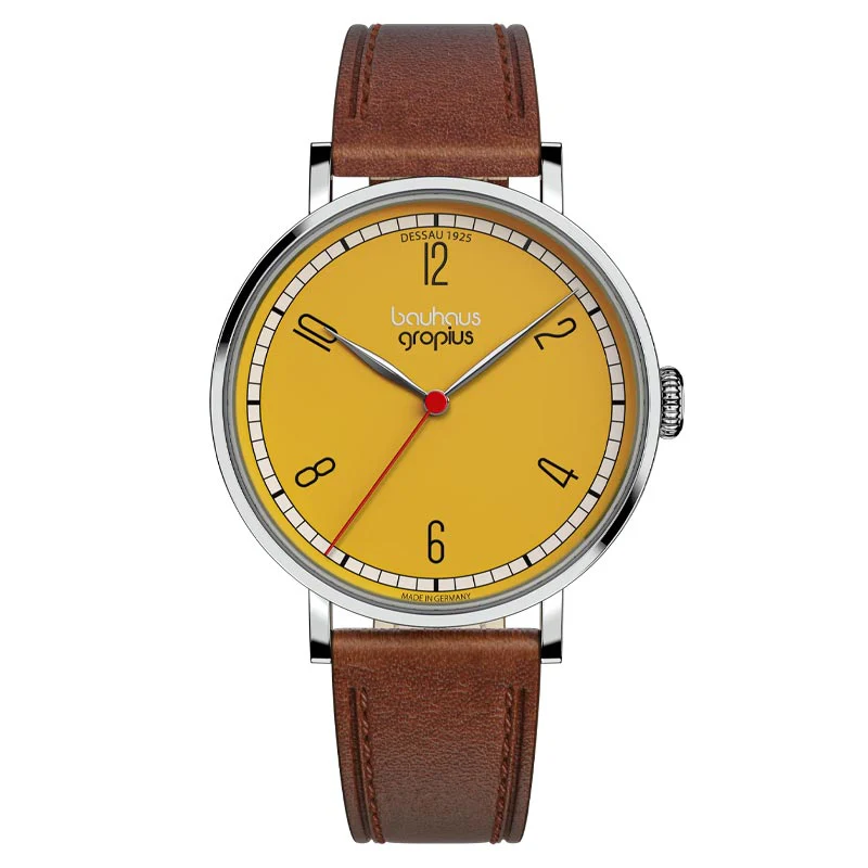 New Bauhaus - Dessau 1925, Yellow, by Walter Gropius Watches - Image 4