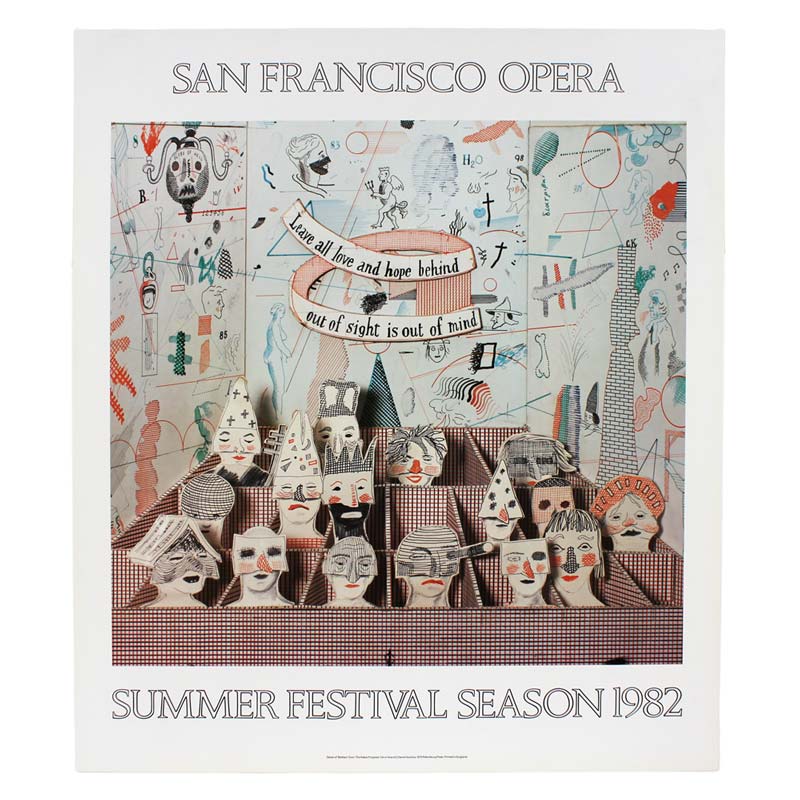 Bedlam (The Rake's Progress, San Francisco Opera) poster by David Hockney - Image 3