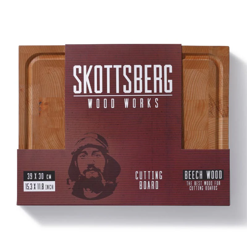 Skottsberg Wood Works Beech End Grain Cutting Board - 39cm x 30cm - Image 4