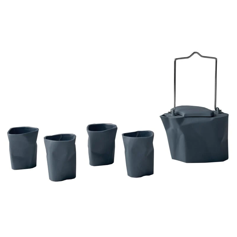 Bent Tea Set - Black - des. Marek Cecula, Polskie Fabryki Porcelany – Ćmielów Design Studio - Image 2