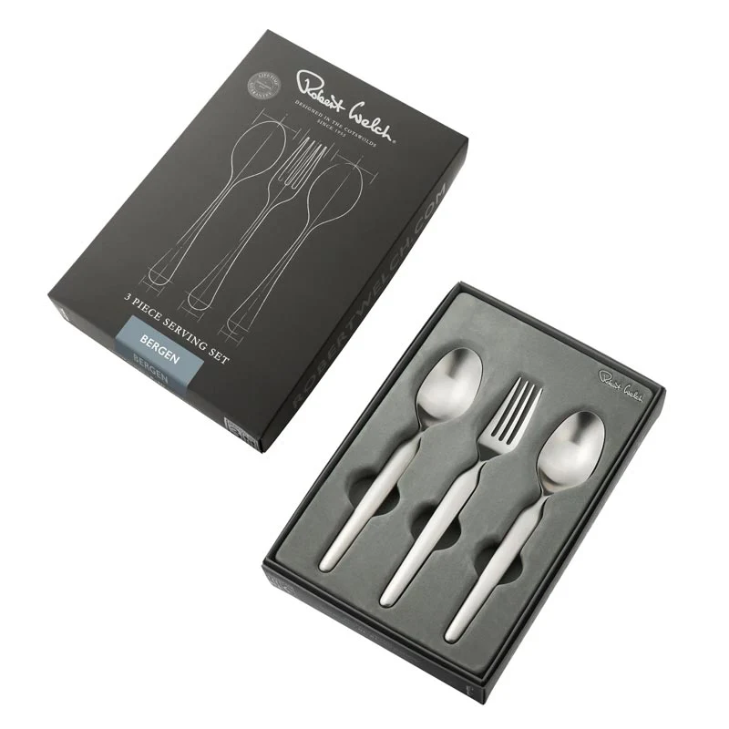 Bergen Satin Cutlery 3 piece Serving Set - by Robert Welch - Image 2