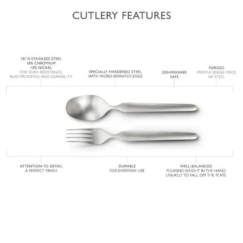 Bergen Satin Cutlery 3 piece Serving Set - by Robert Welch - Image 5