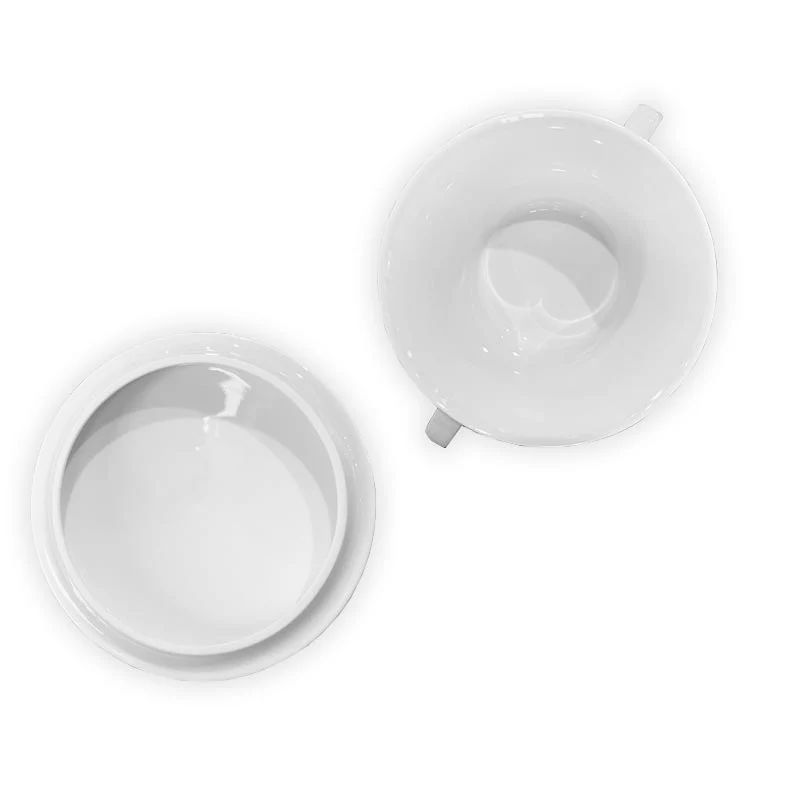 Berlin Sugar Bowl & Lid - white - des. Enzo Mari, 1996 for KPM Berlin - Image 2