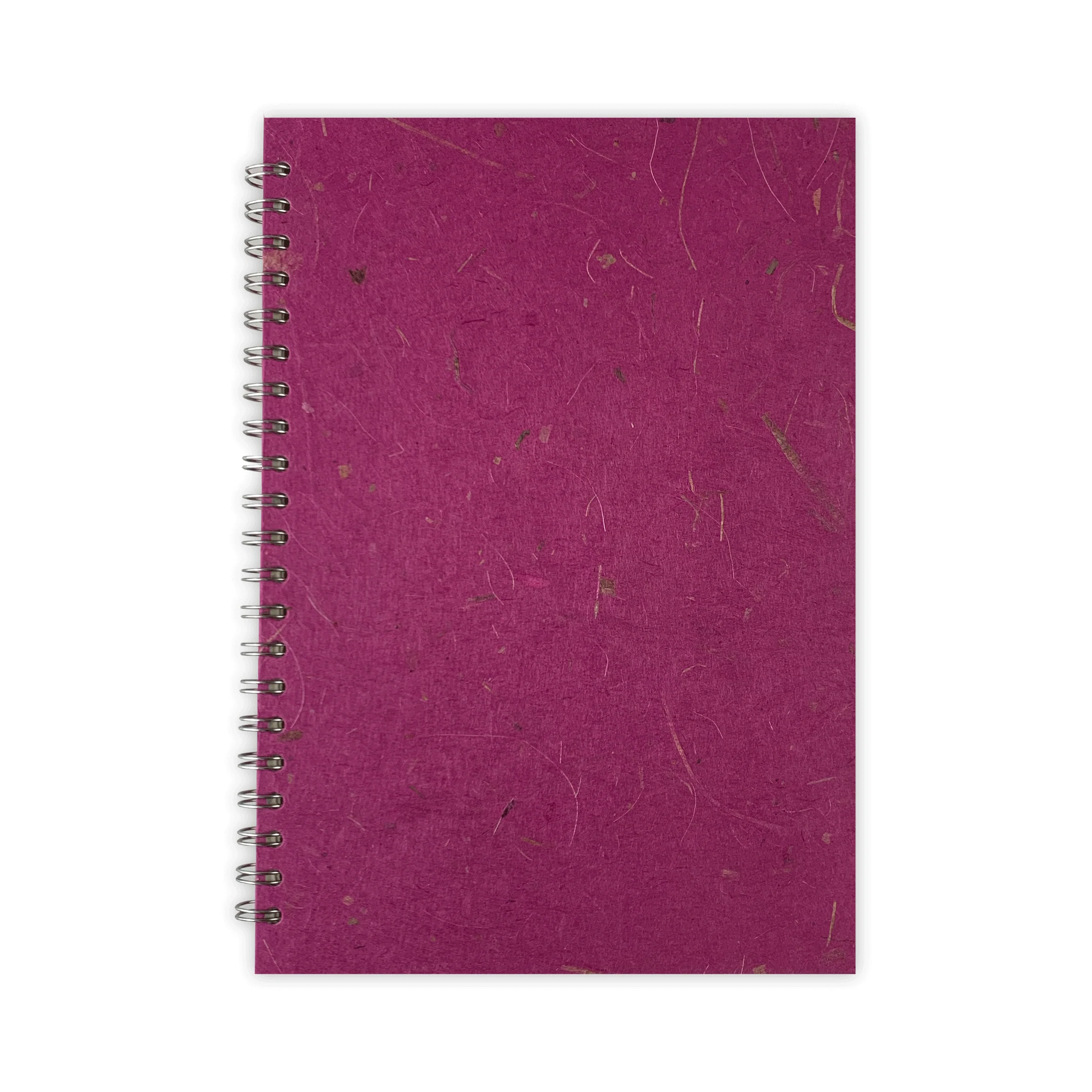 Berry A4 Portrait Spiral Bound Sketchbook by Pink Pig (silk & banana leaf tissue cover) - Image 2