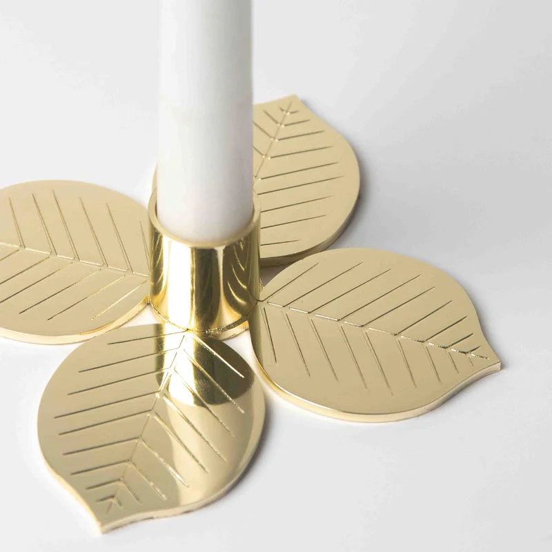 Berså gold candleholder - Stig Lindberg collection - Image 2