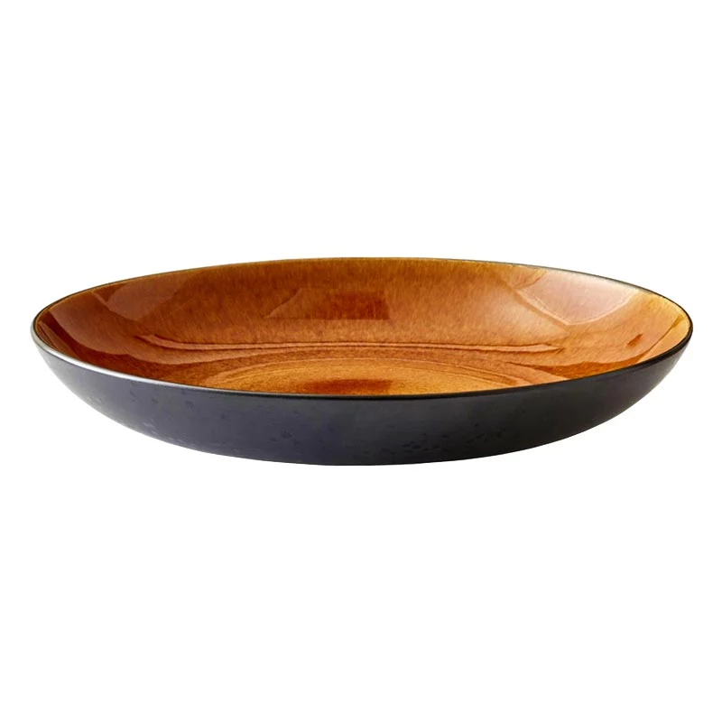 Serving Platter in Black and Amber - 40 cm - by Bitz - Image 4