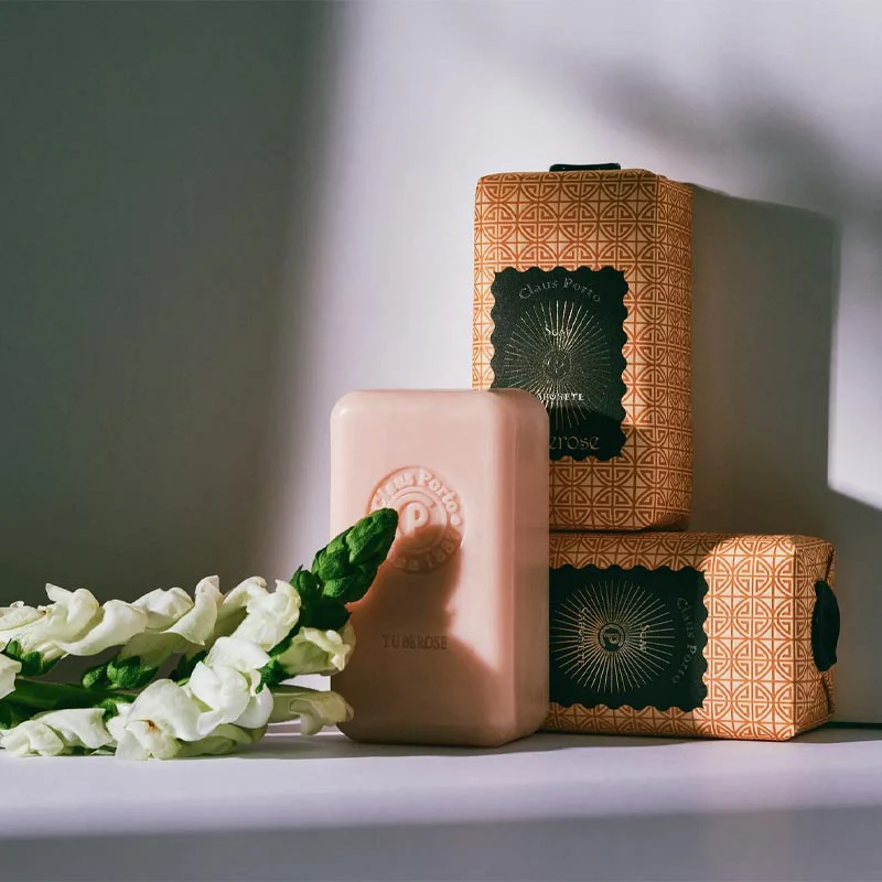 Black Sunburst Tuberose Soap, by Claus Porto - Image 2