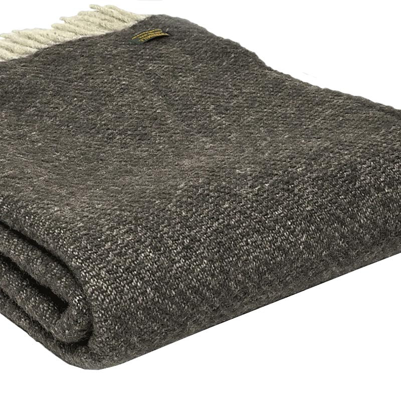 Charcoal Throw - Pure New Wool - Image 2
