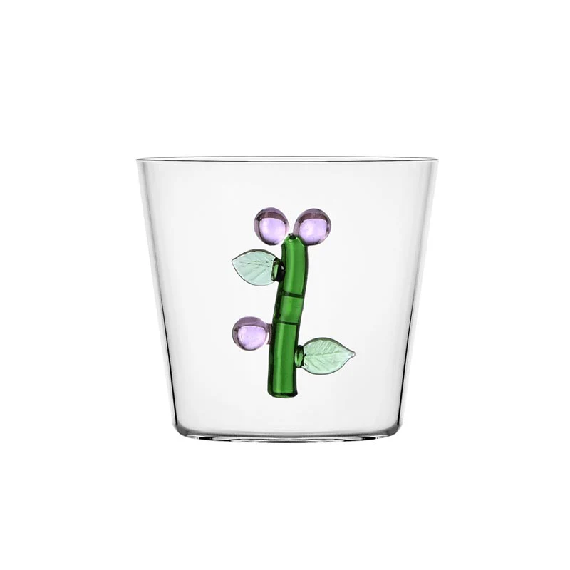 Botanica Pink Flower Tumbler des. Alessandra Baldereschi for Ichendorf Milano - Image 2