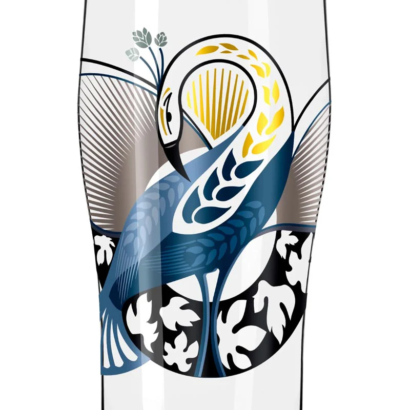 Brauchzeit Allround Beer Glass Set featuring Phoenix Illustration, des. Petra Mohr for Ritzenhoff - Image 2