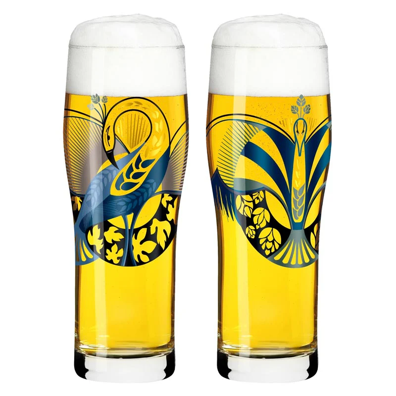 Brauchzeit Allround Beer Glass Set featuring Phoenix Illustration, des. Petra Mohr for Ritzenhoff - Image 4