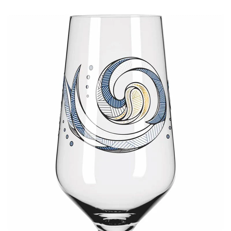 Brauchzeit Pils Glass Set with Water Illustration des. Andreas Preis for Ritzenhoff - Image 5