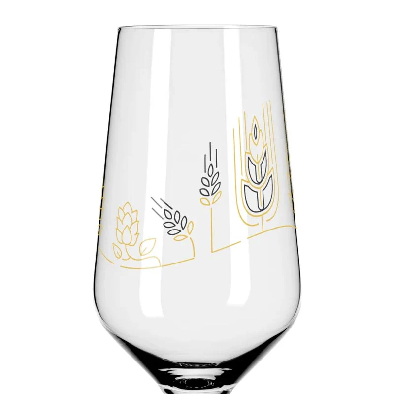 Brauchzeit Pils Glass Set Featuring Hops, Malt and Bottle Opener Illustration des. Sonja Eikler for Ritzenhoff - Image 6