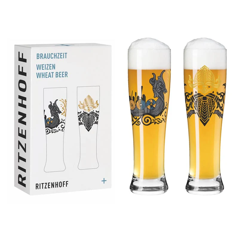 Brauchzeit 'Weizen' (Wheat Beer) Glass Set, des. Jakub Vanis for Ritzenhoff - Image 6