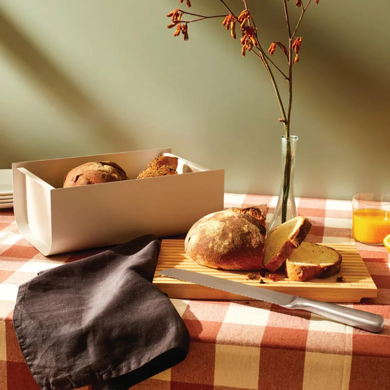 Mattina Bread Bin - Warm Grey - des. Big-Game for Alessi - Image 3