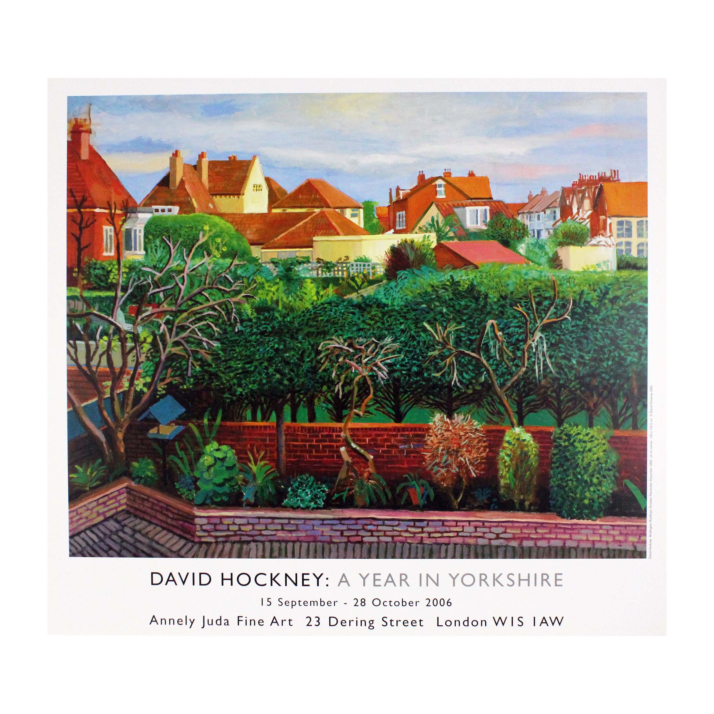 Bridlington Rooftops Poster by David Hockney - Image 3