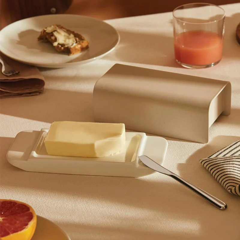 Mattina Butter Dish - Warm Grey - des. BIG-GAME for Alessi - Image 2