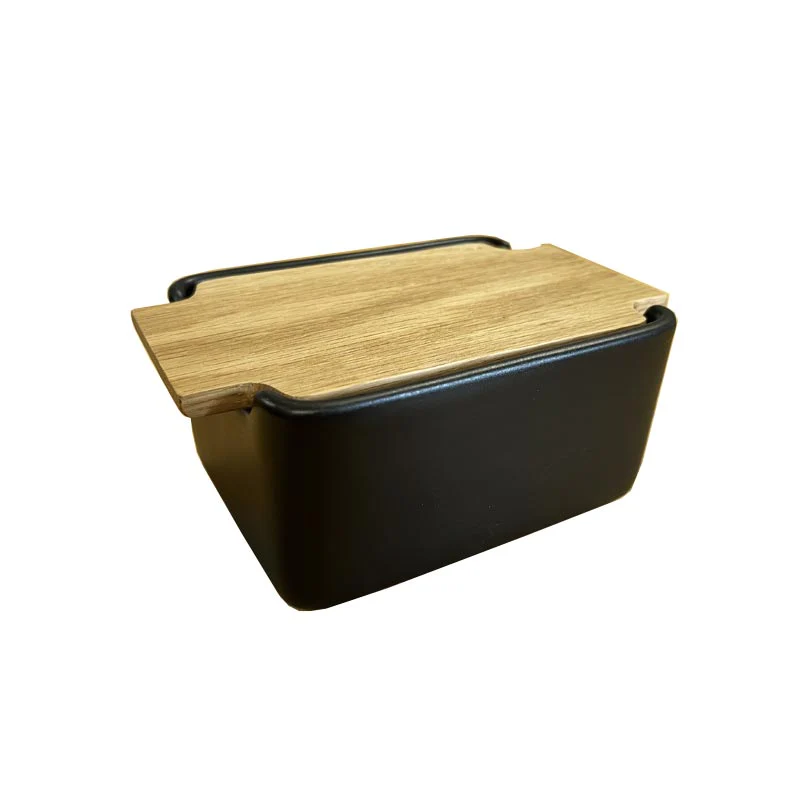 Butter dish with oak lid - Nordic Kitchen - Image 2
