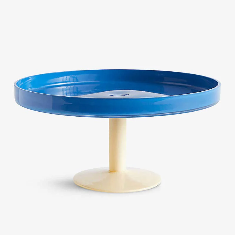 Cake Stand - blue / yellow glass by HAY - Image 2