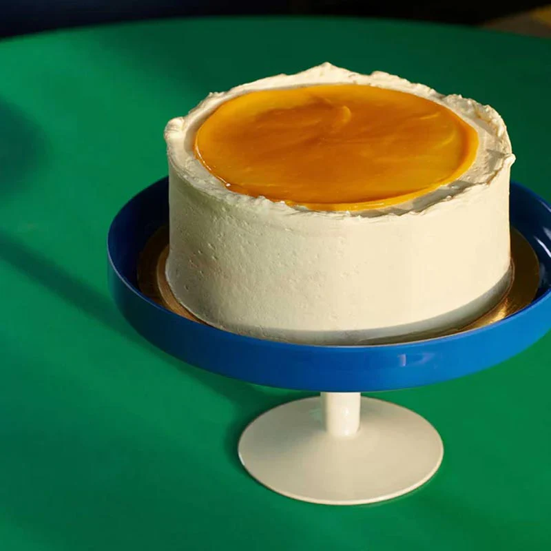 Cake Stand - blue / yellow glass by HAY - Image 3