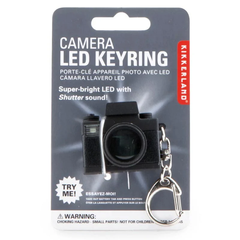 Camera LED Keyring by Kikkerland - Image 2