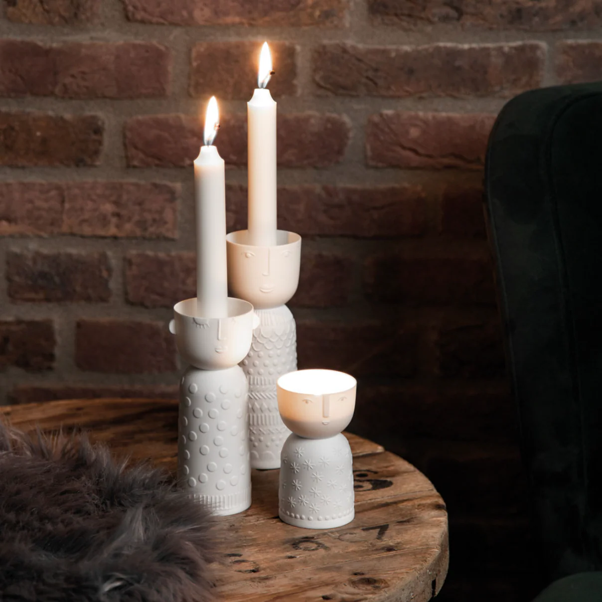 Stella Porcelain Candle Holder - Image 2