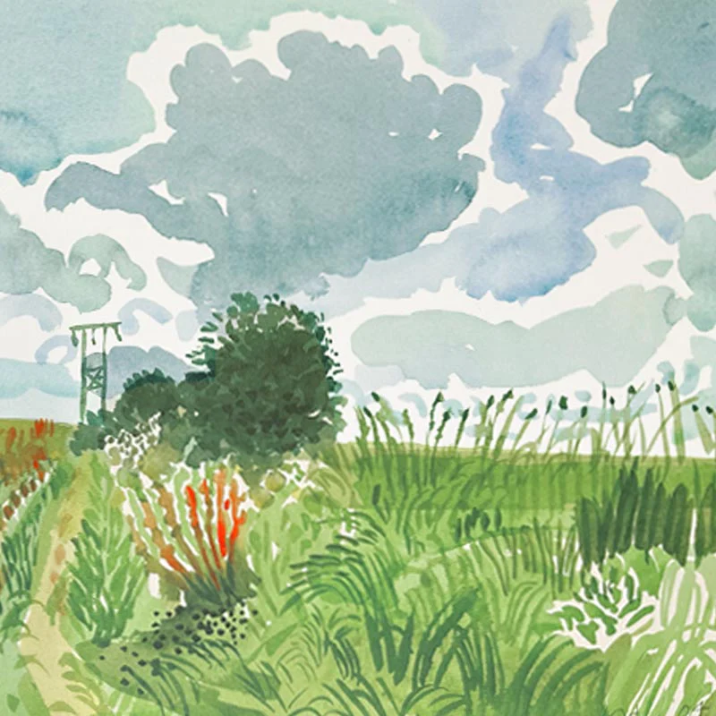Cart Track and Pylon (from Midsummer: East Yorkshire) by David Hockney - Image 3