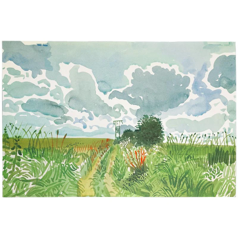 Cart Track and Pylon (from Midsummer: East Yorkshire) by David Hockney - Image 4