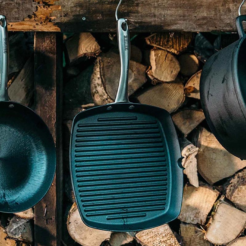 Skottsberg Cast Iron Grill Pan - 24cm - Image 4