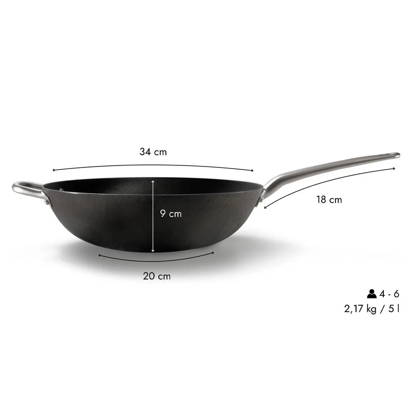 Skottsberg Cast Iron Wok - 34cm - Image 5