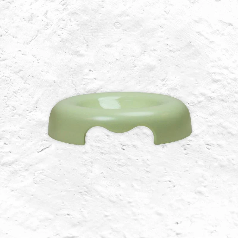 "Kitty" Cat Bowl - Green - by United Pets