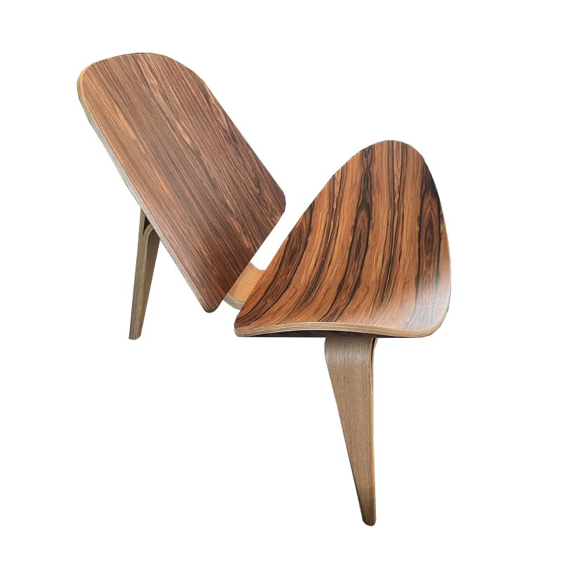 CH07 Shell lounge chair - rosewood - LE - Image 2
