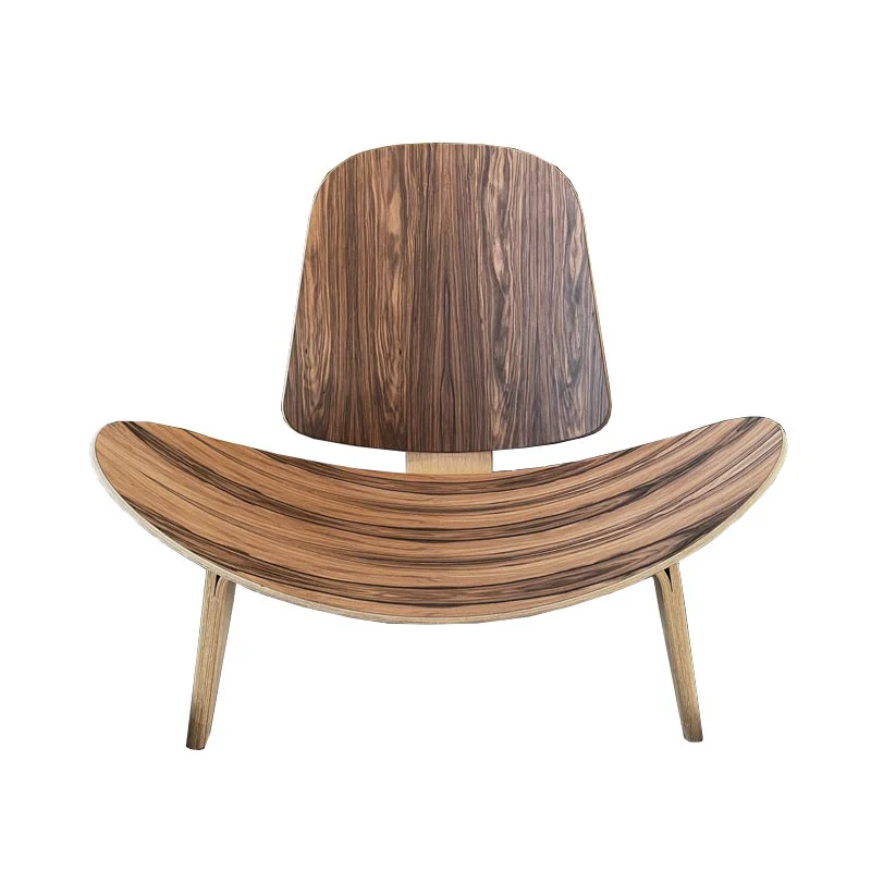 CH07 Shell lounge chair - rosewood - LE - Image 4