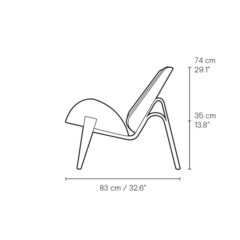 CH07 Shell lounge chair - rosewood - LE - Image 5