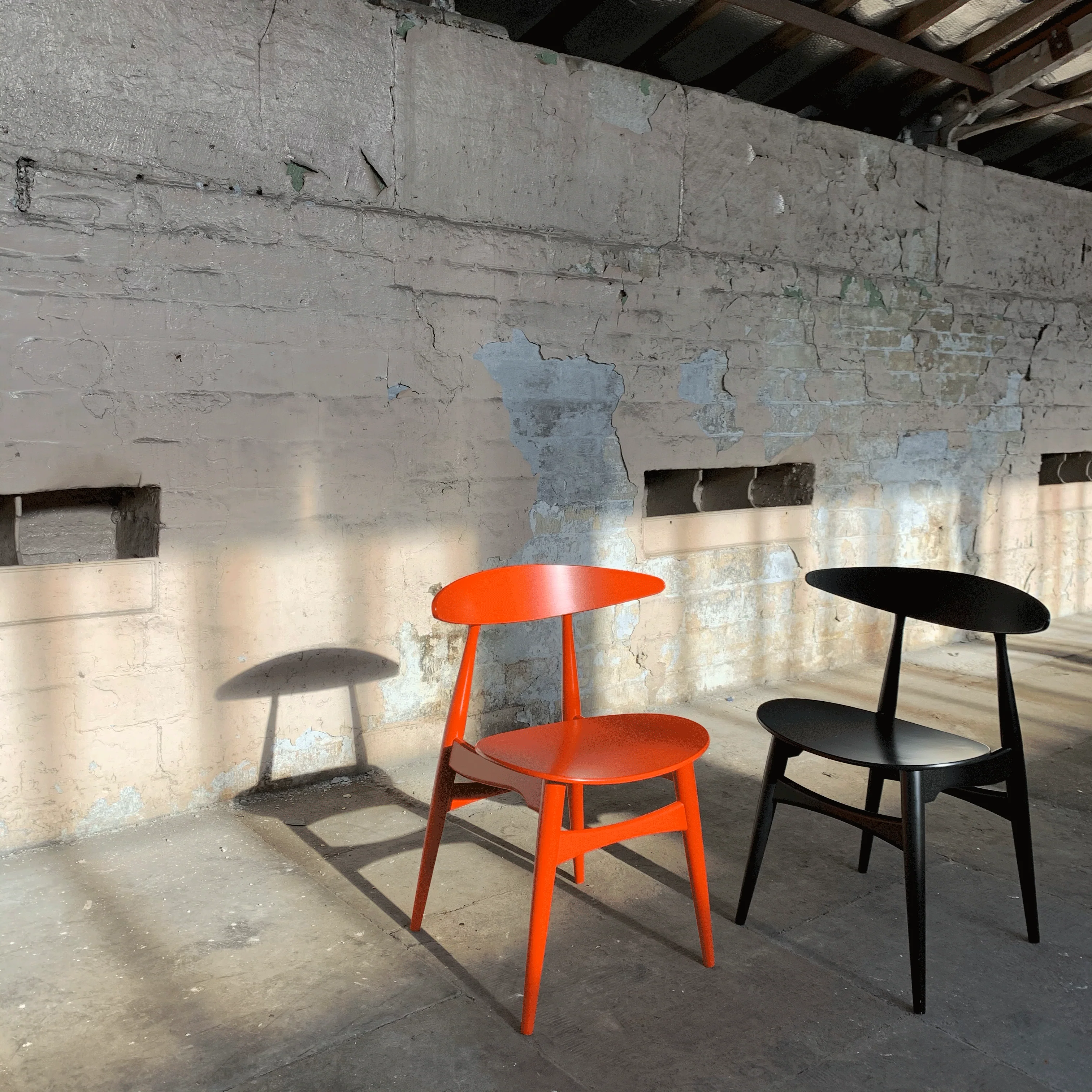 CH33T Chair - black lacquered beech - des. Hans J. Wegner, 1957 (made by Carl Hansen & Son) - Image 6